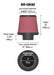K&N RE-0930 Universal Clamp-On Air Filter - Truck Part Superstore