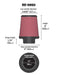 K&N RE-0950 Universal Clamp-On Air Filter - Truck Part Superstore