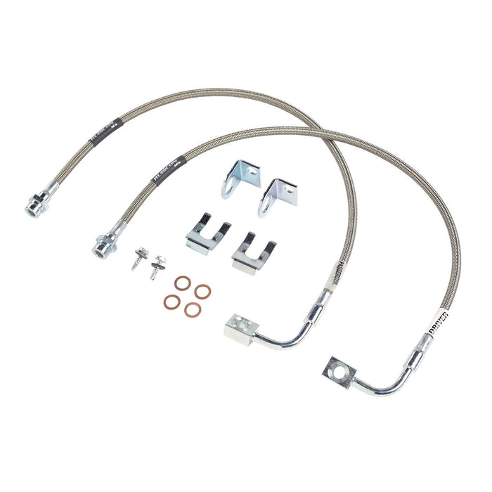 Rubicon Express RE1552 CJ Front Brake Line Set 22 Inch Stainless Steel 77-81 Jeep CJ5, CJ7, Scrambler CJ Rubicon Express - Truck Part Superstore