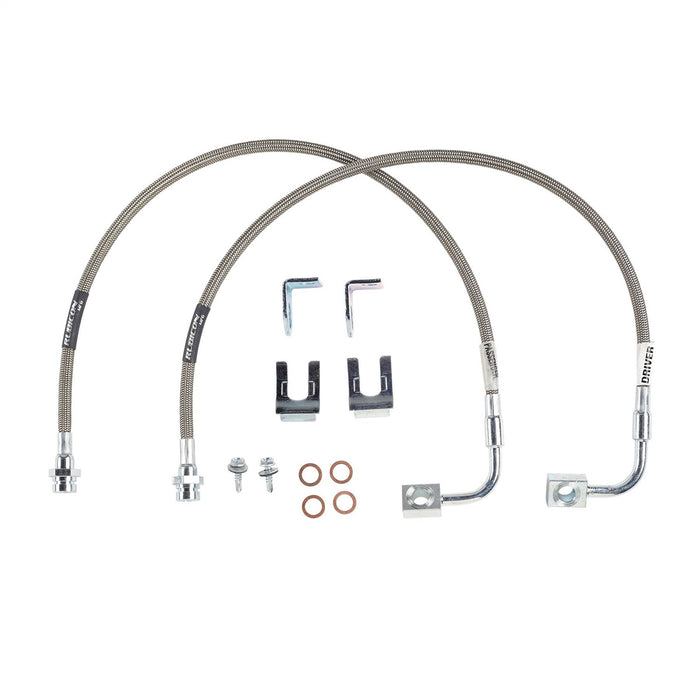 Rubicon Express RE1553 JK Front Brake Line Set 20 Inch Stainless Steel 07-18 Jeep Wrangler JK Rubicon Express - Truck Part Superstore