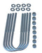 Rubicon Express RE2435 CJ U Bolt Kit Front 76-86 Jeep CJ5, CJ7,Scrambler CJ W/Dana 30 Rubicon Express - Truck Part Superstore
