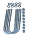 Rubicon Express RE2440 CJ U Bolt Kit Rear 76-86 Jeep CJ5,CJ7, Scrambler CJ W/Dana 20 Rubicon Express - Truck Part Superstore
