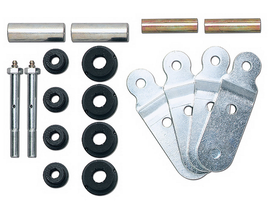 Rubicon Express RE2785 CJ 2.5 Inch Shackle Conversion Kit Front 76-86 Jeep CJ5, CJ7, Scrambler CJ Rubicon Express - Truck Part Superstore