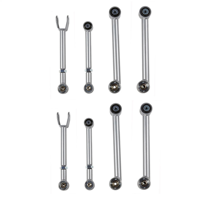 Rubicon Express RE3800 Control Arm Kit Super-Flex Series Adjustable Uppers and Fixed Lowers Jeep Wrangler TJ/Rubicon and Jeep Grand Cherokee ZJ Rubicon Express - Truck Part Superstore