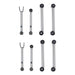 Rubicon Express RE3802 Control Arm Kit Super-Ride Series Adjustable Uppers and Fixed Lowers Jeep Wrangler TJ/Rubicon and Jeep Grand Cherokee ZJ Rubicon Express - Truck Part Superstore