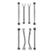 Rubicon Express RE3821 Control Arm Kit Super-Flex Series Adjustable Uppers and Fixed Lowers Jeep Wrangler JK Rubicon Express - Truck Part Superstore