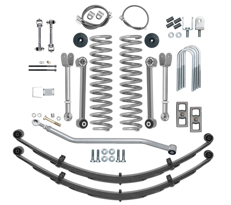 Rubicon Express RE6111 XJ Lift Kit 4.5 Inch Super Flex Rear Add A Leaf No Shocks 84-01 Cherokee XJ Rubicon Express - Truck Part Superstore
