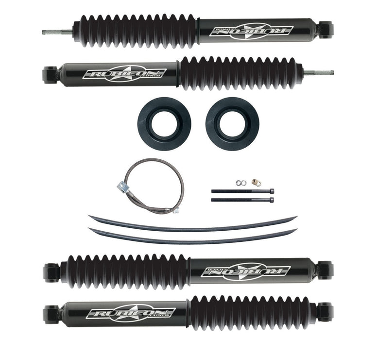 Rubicon Express RE6160 XJ Lift Kit 2 Inch Budget W/Shocks Rear Add A Leaf 84-01 Cherokee XJ Rubicon Express - Truck Part Superstore