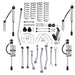 Rubicon Express RE7123MR 3.5 Inch Super-Flex Short Arm Lift Kit with Monotube Reservoir Shocks Jeep JK 2 Door Rubicon Express - Truck Part Superstore