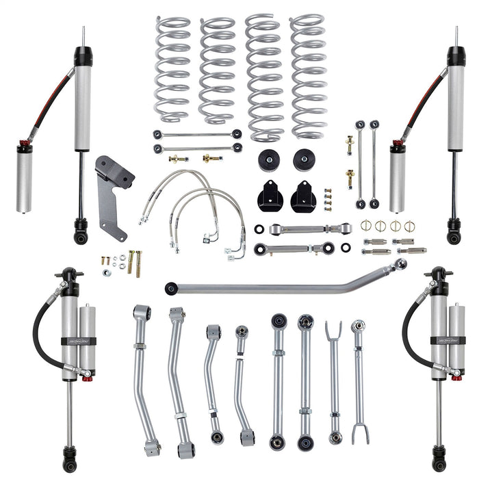 Rubicon Express RE7147MR 3.5 Inch Sport Progressive Coil Kit with Monotube Reservoir Shocks Jeep JK 4 Door Rubicon Express - Truck Part Superstore