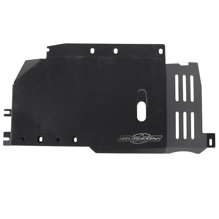Rubicon Express REA1022 Transfer Case Skid Plate; Black Powder Coat; 3/16 in. Steel; - Truck Part Superstore
