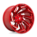Fuel 1PC D75422201847 D754 22X12 8X180 GL-RED-MIL -44MM - Truck Part Superstore