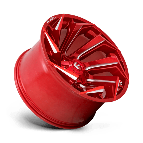 Fuel 1PC D75422201847 D754 22X12 8X180 GL-RED-MIL -44MM - Truck Part Superstore