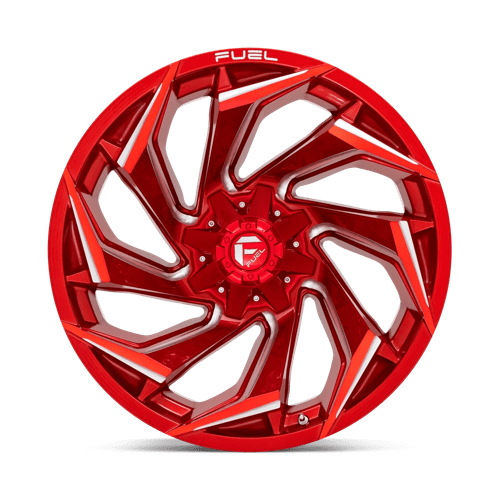 Fuel 1PC D75422201847 D754 22X12 8X180 GL-RED-MIL -44MM - Truck Part Superstore