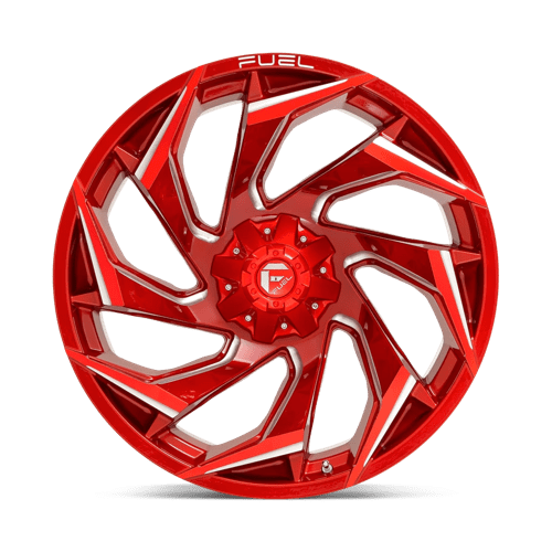Fuel 1PC D75424205747 D754 24X12 5X5.0/5.5 GL-RED-MIL -44MM - Truck Part Superstore