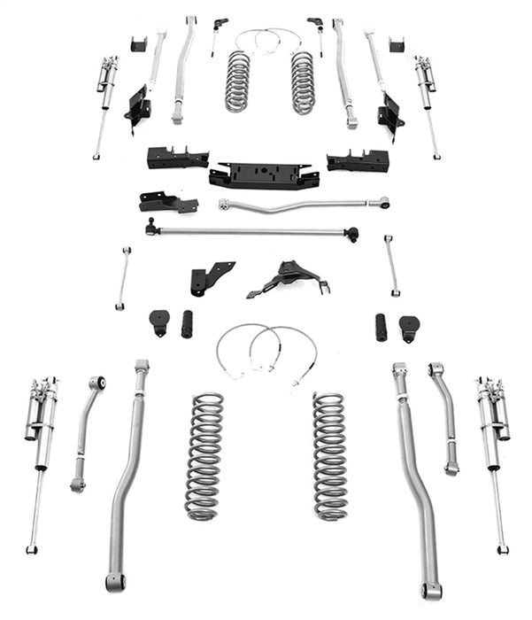 Rubicon Express JK4445R 5.5 Inch JK Unlimited Extreme Duty 4 Link Long Arm System Front/Rear 07-18 Jeep Wrangler JKU 4 Dr Rubicon Express - Truck Part Superstore