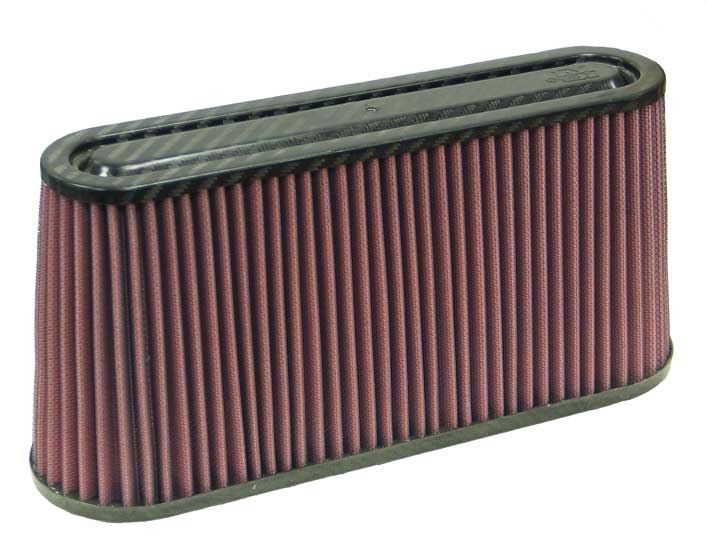 K&N RF-1050 Universal Air Filter - Carbon Fiber Top - Truck Part Superstore