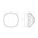 Rigid Industries 300418 RIGID Adapt XE Number Plate Black Single - Truck Part Superstore