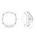 Rigid Industries 300424 RIGID Light Cover for Adapt XP; Clear - Truck Part Superstore