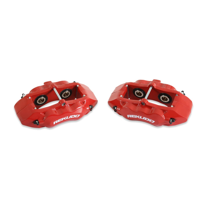Lakewood RK400-13 Rekudo Caliper; Rear; Red; W/REKUDO Logo; - Truck Part Superstore