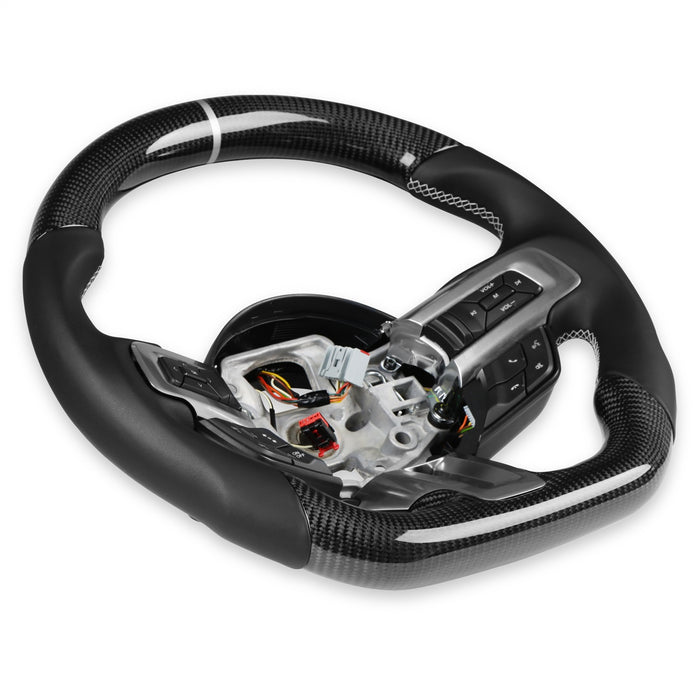Lakewood RK950-05 Rekudo Steering Wheel; Carbon Fiber Leather Grip; - Truck Part Superstore