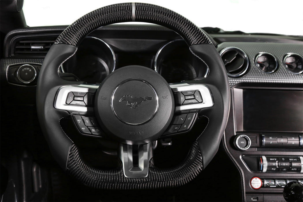 Lakewood RK950-07 Rekudo Steering Wheel; Carbon Fiber Leather Grip; Heated Version; - Truck Part Superstore