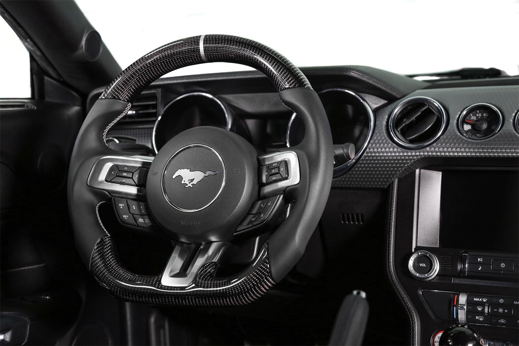 Lakewood RK950-07 Rekudo Steering Wheel; Carbon Fiber Leather Grip; Heated Version; - Truck Part Superstore