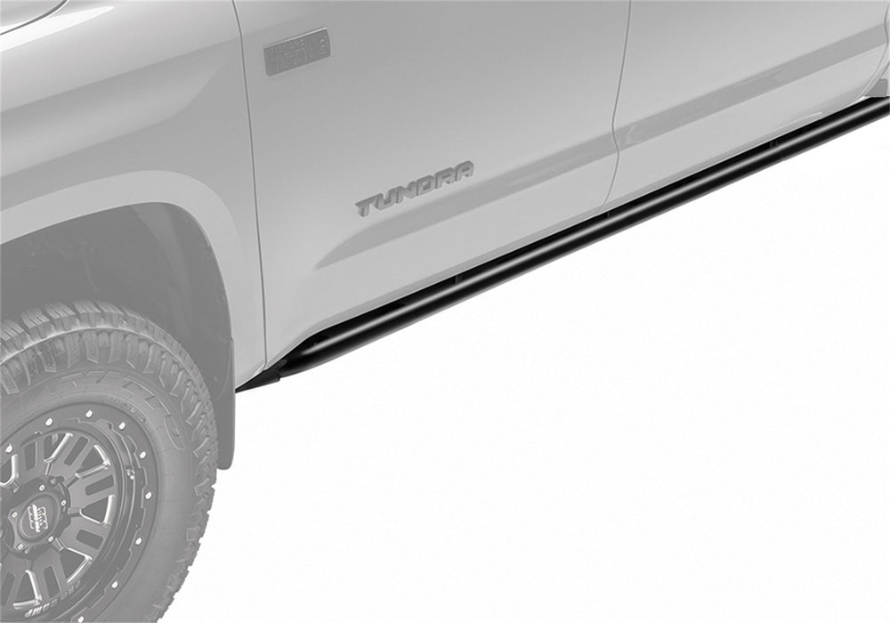 N-Fab N224RKRCC RKR Rock Rails-Cab Length (2 Steps per Side)-22 Frontier Crew Cab-Textured Black - Truck Part Superstore