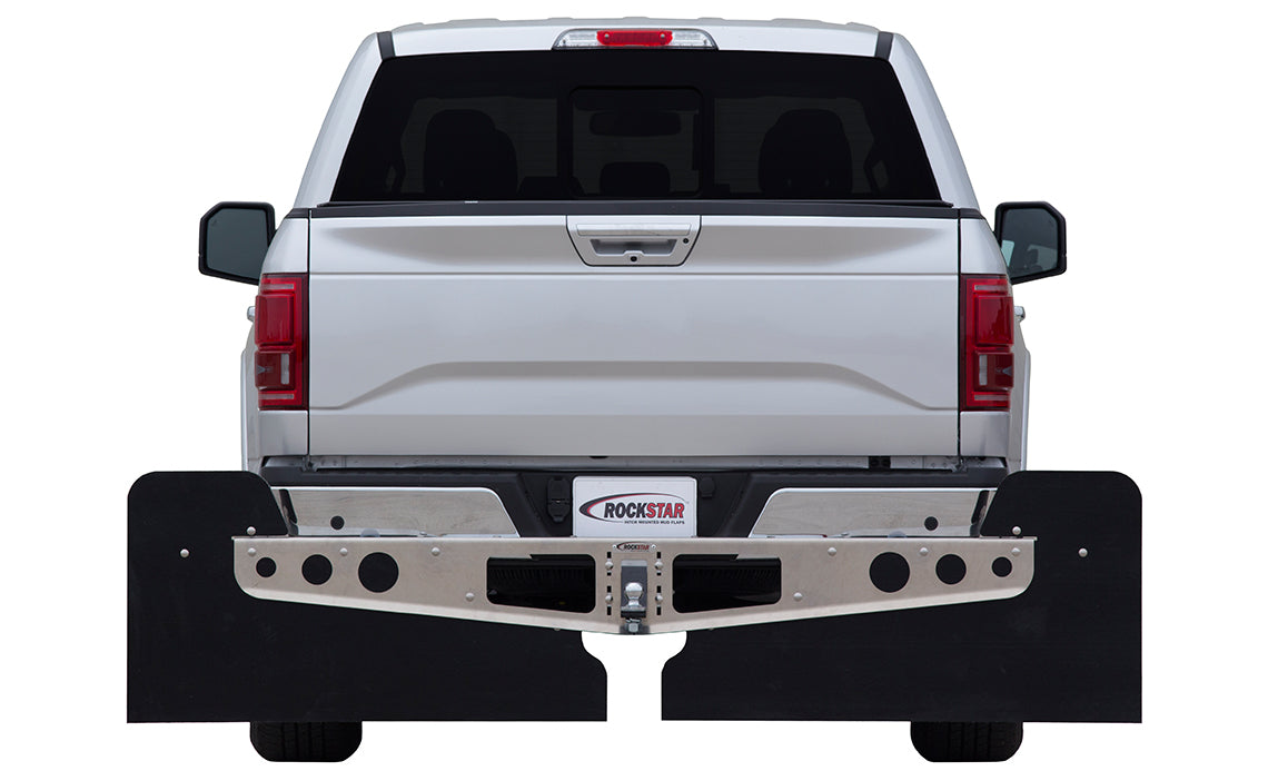 ROCKSTAR Mud Flaps A10400713 ROCKSTAR Hitch Mounted Mud Flaps - Truck Part Superstore