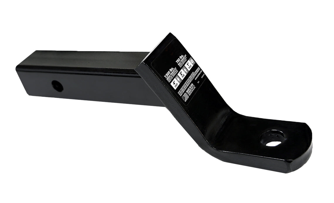 ROCKSTAR Mud Flaps 80826 Drop Ball Hitch; 4 Inch; Extended Shaft; For Use w/2 Inch Receiver; - Truck Part Superstore