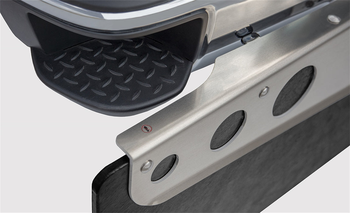 ROCKSTAR Mud Flaps A10100323 ROCKSTAR 3XL Hitch Mount Mud Flaps with Aluminum Frame and Stabilizer Plate - Truck Part Superstore