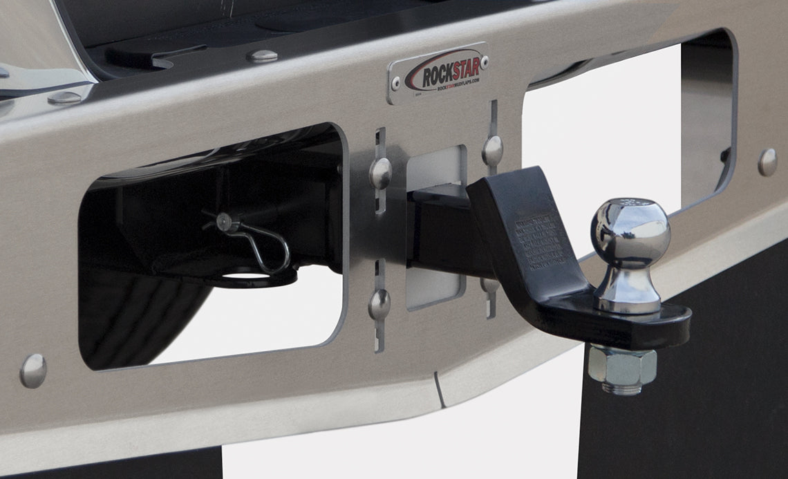ROCKSTAR Mud Flaps A10201211 ROCKSTAR Hitch Mounted Mud Flaps - Truck Part Superstore