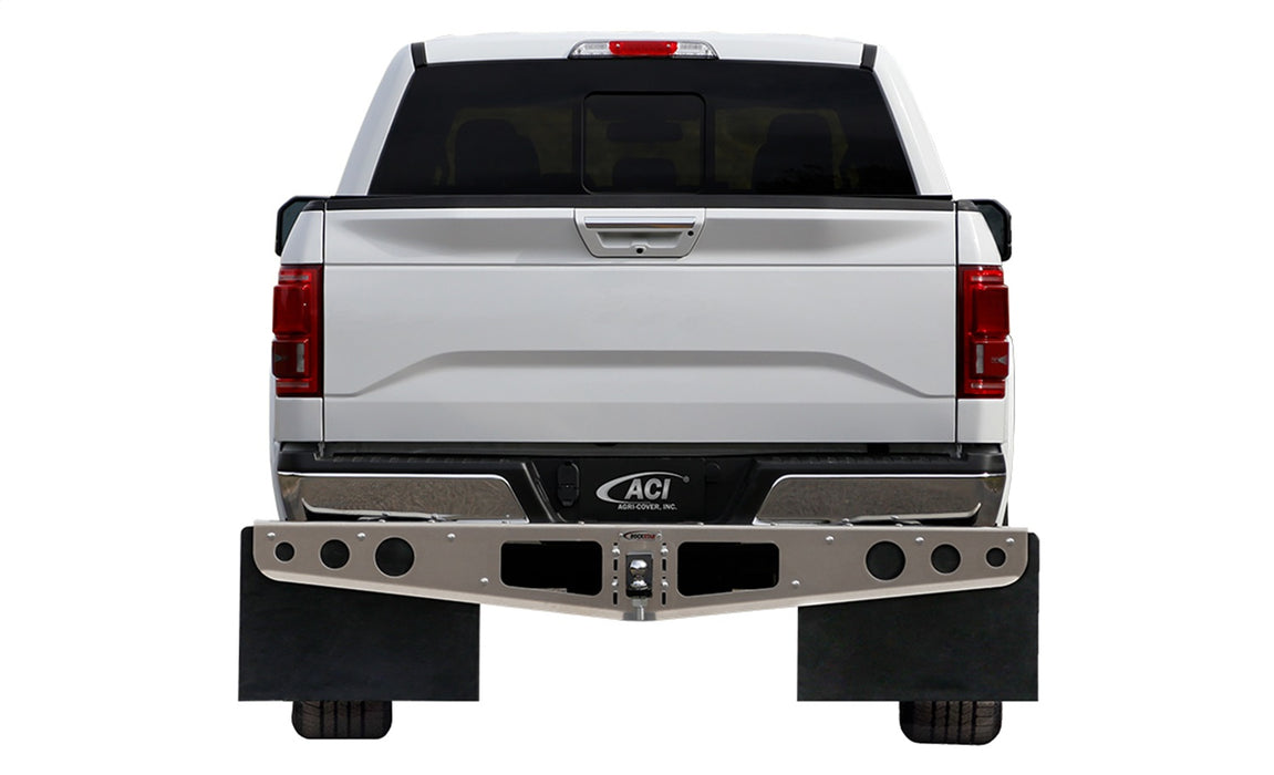 ROCKSTAR Mud Flaps A1020091 ROCKSTAR Hitch Mount Mud Flaps with Aluminum Frame and Stabilizer Plate - Truck Part Superstore