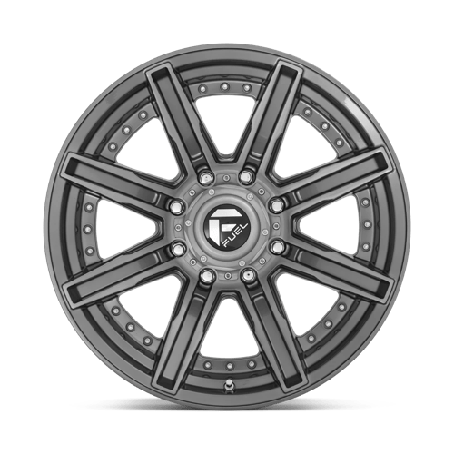 Fuel 1PC D71020001747 D710 20X10 8X170 BRSH-GNMTL-TTC -18MM - Truck Part Superstore