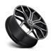 DUB 1PC S2092295F9+30 S209 22X9.5 6X120/132 GL-MACH-DDT 30MM - Truck Part Superstore