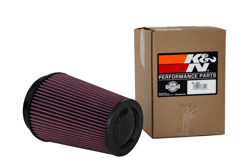 K&N RP-2815 Universal Air Filter - Carbon Fiber Top - Truck Part Superstore