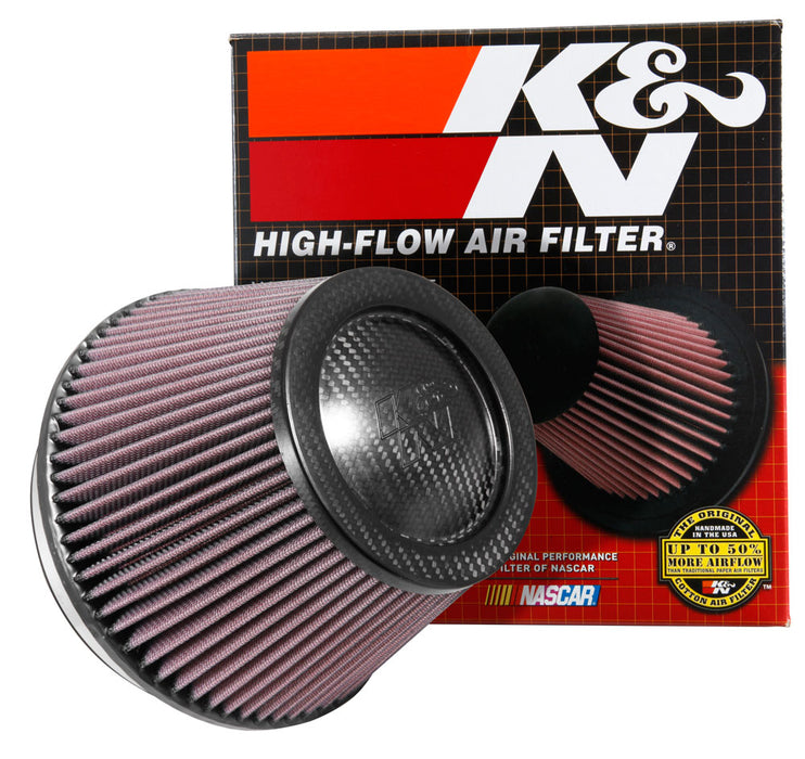 K&N RP-2960 Universal Air Filter - Carbon Fiber Top - Truck Part Superstore