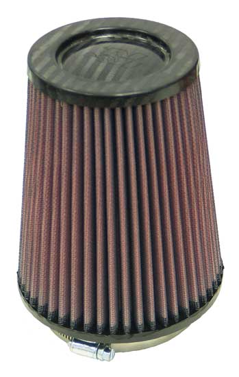 K&N RP-4980 Universal Air Filter - Carbon Fiber Top - Truck Part Superstore