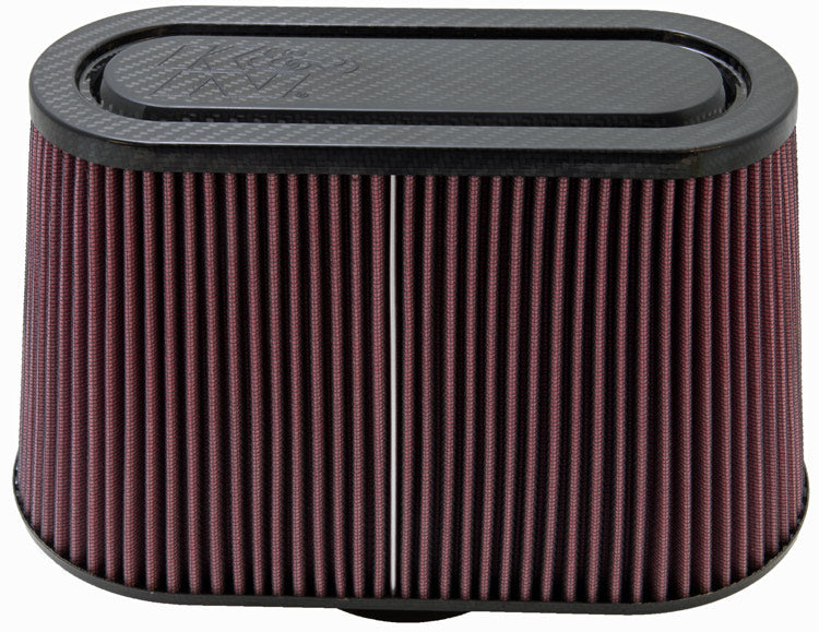 K&N RP-5103 Universal Air Filter - Carbon Fiber Top and Base - Truck Part Superstore