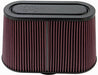 K&N RP-5103 Universal Air Filter - Carbon Fiber Top and Base - Truck Part Superstore