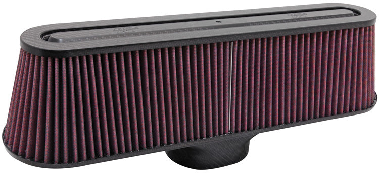 K&N RP-5135 Universal Air Filter - Carbon Fiber Top and Base - Truck Part Superstore