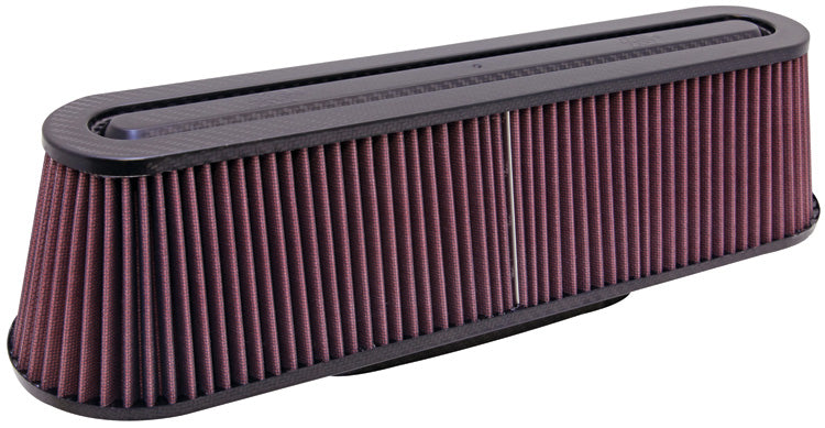 K&N RP-5161 Universal Air Filter - Carbon Fiber Top and Base - Truck Part Superstore