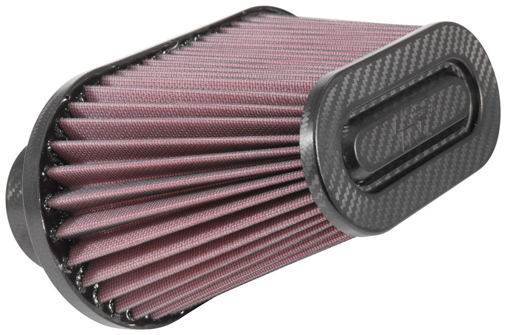 K&N RP-6101 Universal Air Filter - Carbon Fiber Top - Truck Part Superstore