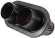 K&N RP-6101 Universal Air Filter - Carbon Fiber Top - Truck Part Superstore