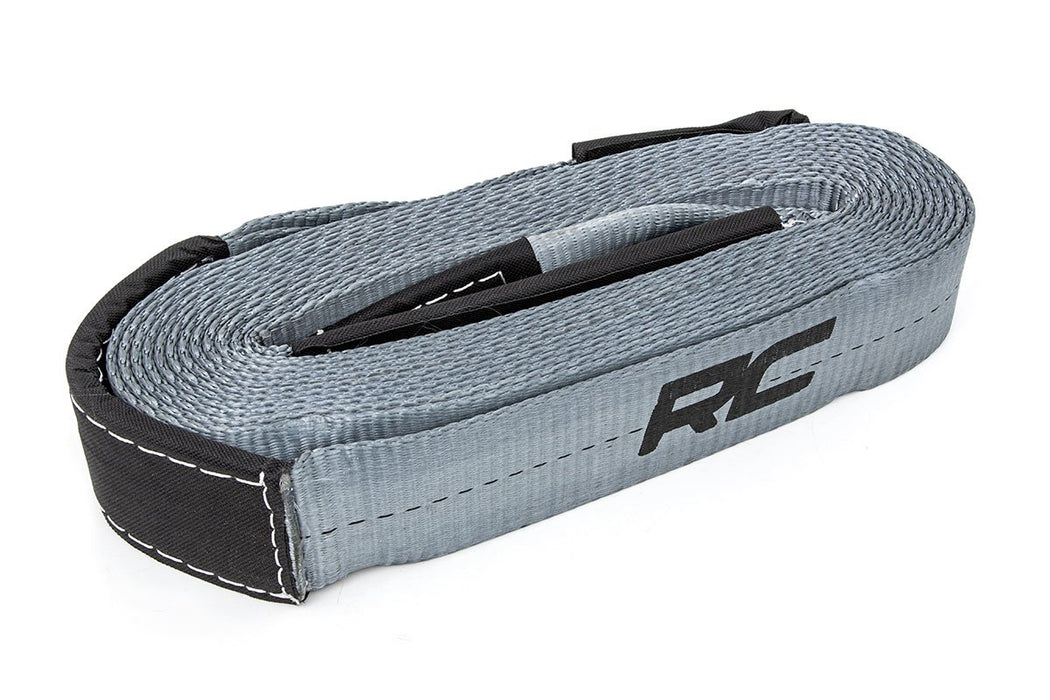 Rough Country RS120 Winch Strap Rated Up to 16,000 LBS 30 Foot Long x 2.5 Inch Wide Rough Country - Truck Part Superstore