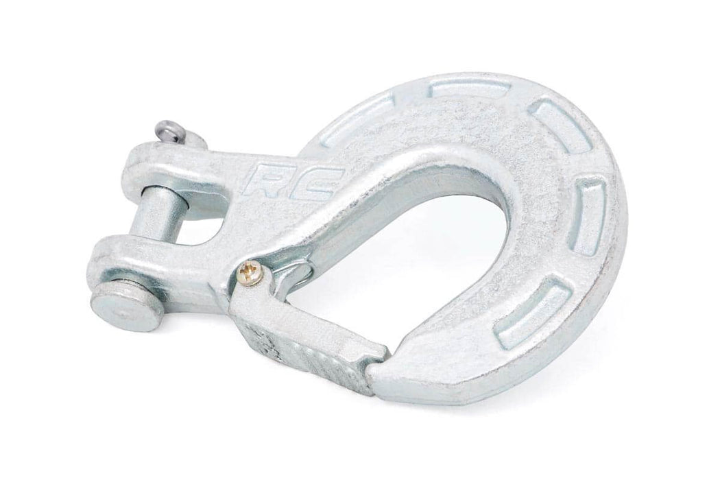 Rough Country RS127 Forged Clevis Hook Silver Fits 5/16 - 3/4 Inch D-Rings Fits 1 Inch Winch Ropes Rough Country - Truck Part Superstore