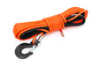 Rough Country RS143 1/4 Inch Synthetic Rope 85 Feet Rated Up to 16,000 Lbs 3/8 Inch Includes Clevis Hook and Protective Sleeve UTV, ATV Orange Rough Country - Truck Part Superstore