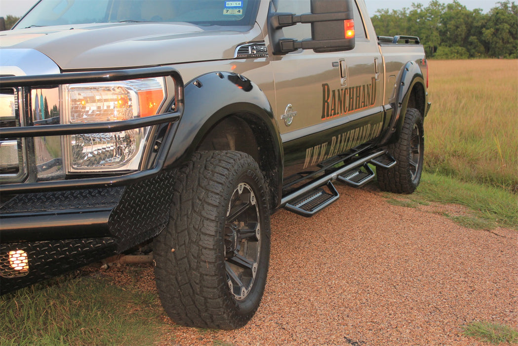 Ranch Hand RSF991E6B6 Running Step 3 in. Round; 6 Step; - Truck Part Superstore