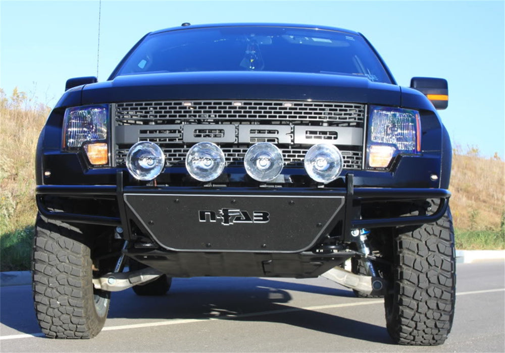 N-Fab C072LRSP RSP PreRunner Front Bumper-Direct Fit (2-38in. Rigid E)-07-13 Silv1500-GlossBlk - Truck Part Superstore