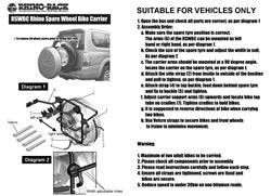 Rhino-Rack USA RBC025 Spare Wheel Bike Carrier - Truck Part Superstore